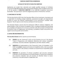 CARICOM Competition Commission - Executive Director 